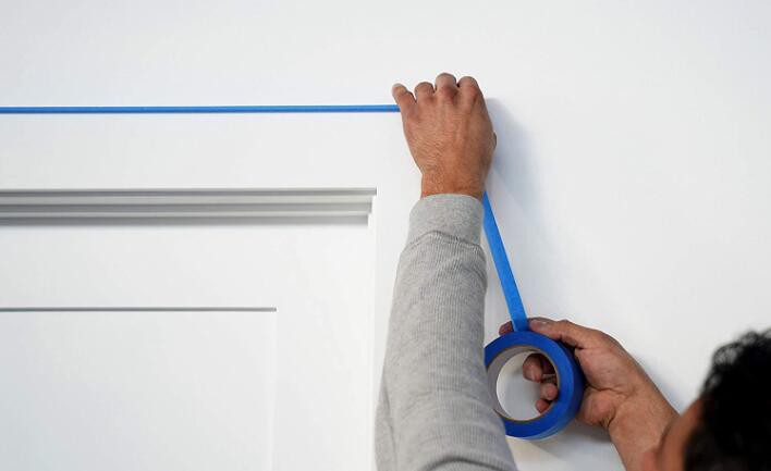 blue masking tape