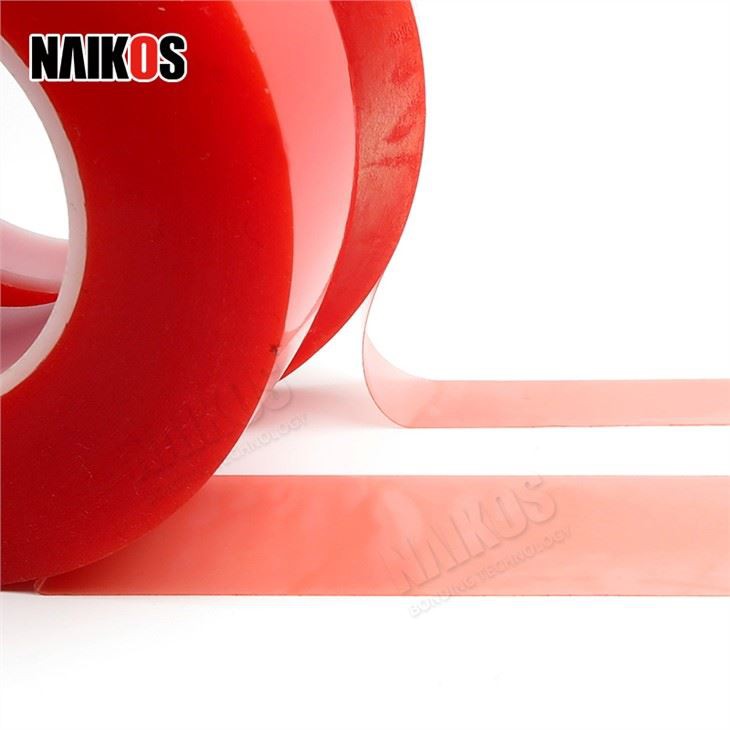 Double-Sided Polyester Adhesive Tape With Red Film