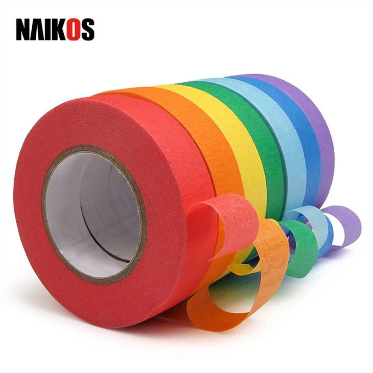 Hot Sale Coloured Masking Tape For Arts,Crafts, Kids, Labeling, Painting