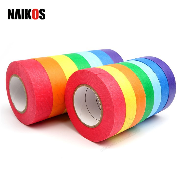Vibrant Rainbow Color Masking Tape